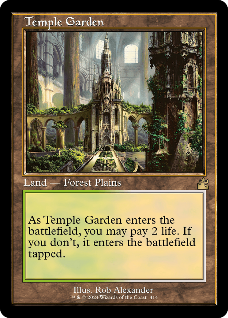 Temple Garden (Retro) [Ravnica Remastered] | Rook's Games and More