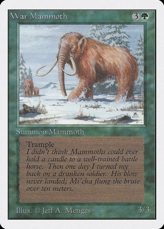 War Mammoth [Unlimited Edition] | Rook's Games and More