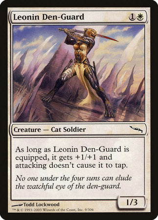 Leonin Den-Guard [Mirrodin] | Rook's Games and More
