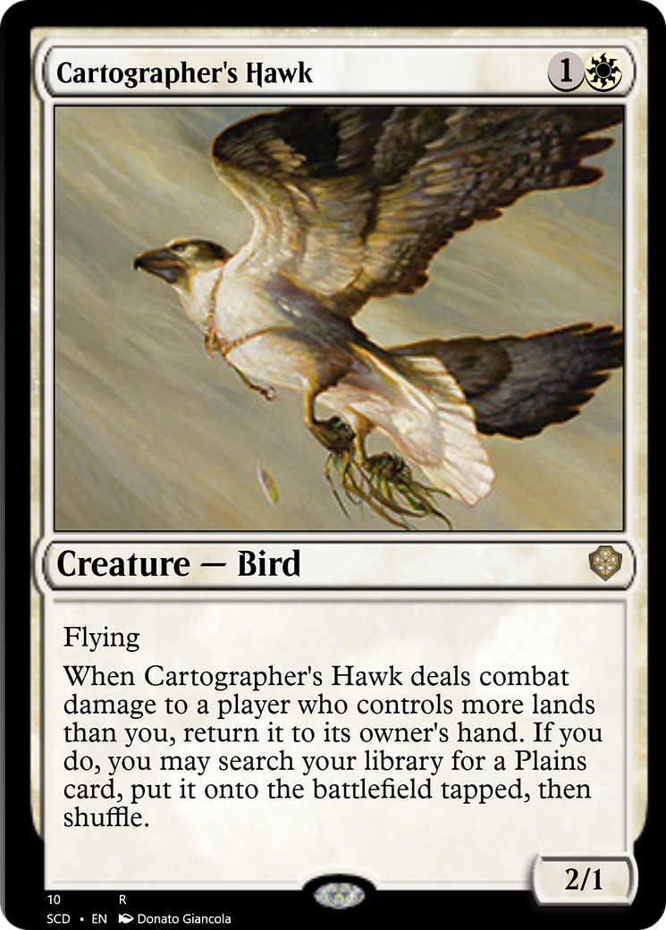 Cartographer's Hawk [Starter Commander Decks] | Rook's Games and More