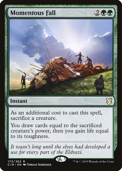 Momentous Fall [Commander 2019] | Rook's Games and More