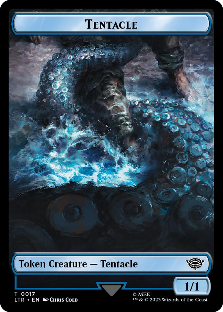 Tentacle // Food (0024) Double-Sided Token (Surge Foil) [The Lord of the Rings: Tales of Middle-Earth Tokens] | Rook's Games and More