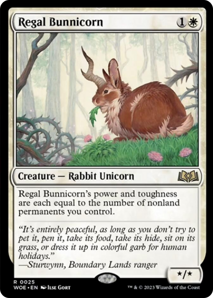 Regal Bunnicorn [Wilds of Eldraine] | Rook's Games and More