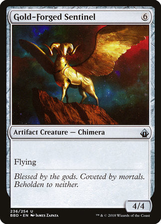 Gold-Forged Sentinel [Battlebond] | Rook's Games and More