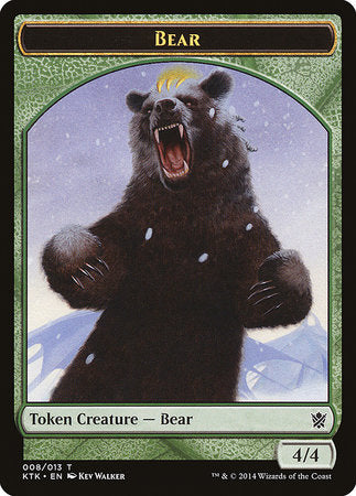 Bear Token [Khans of Tarkir Tokens] | Rook's Games and More