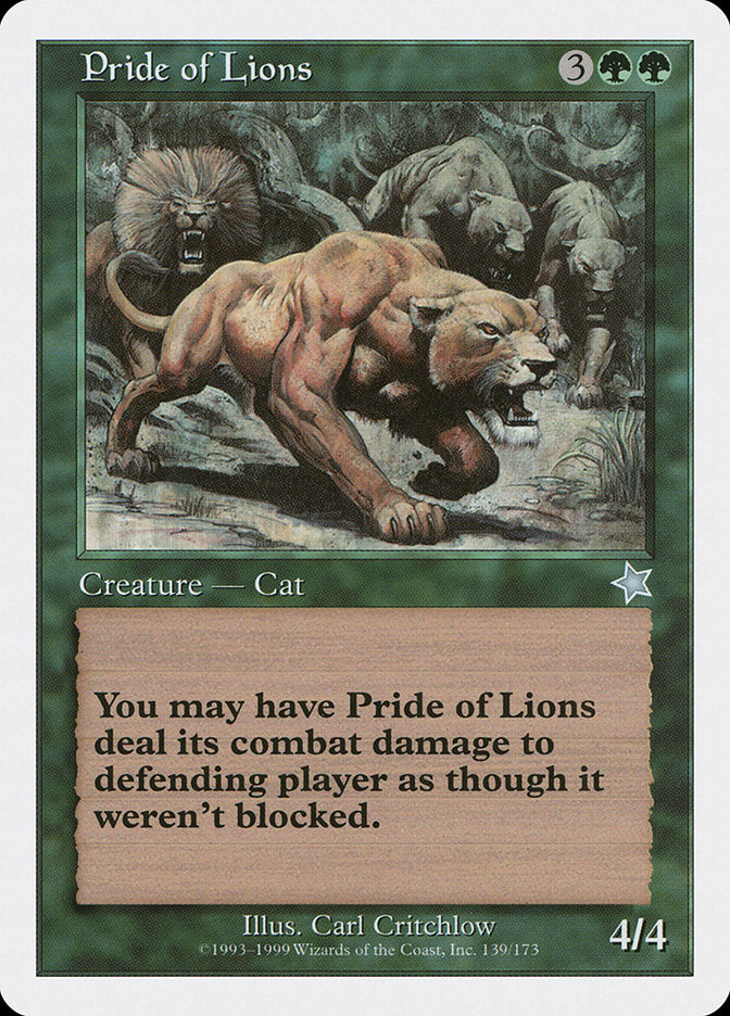 Pride of Lions [Starter 1999] | Rook's Games and More