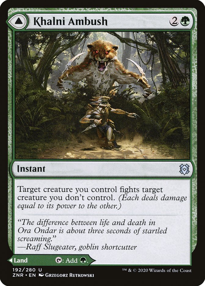 Khalni Ambush // Khalni Territory [Zendikar Rising] | Rook's Games and More