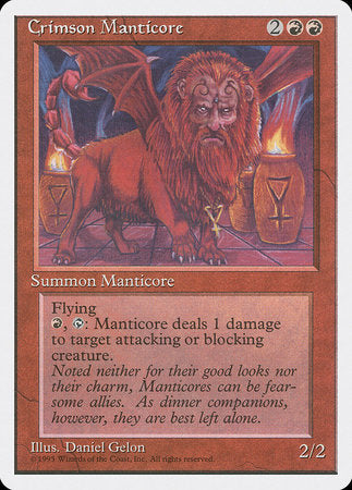 Crimson Manticore [Fourth Edition] | Rook's Games and More