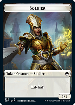 Saproling // Soldier Double-Sided Token [Starter Commander Decks] | Rook's Games and More