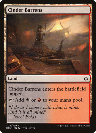 Cinder Barrens [Hour of Devastation] | Rook's Games and More
