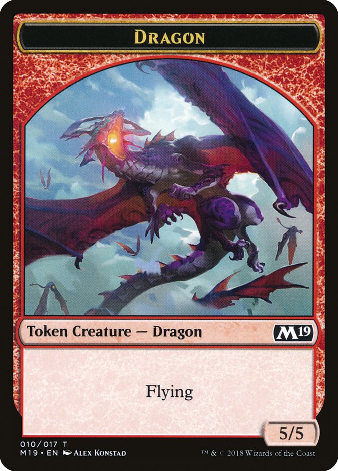 Dragon (010/017) [Core Set 2019 Tokens] | Rook's Games and More