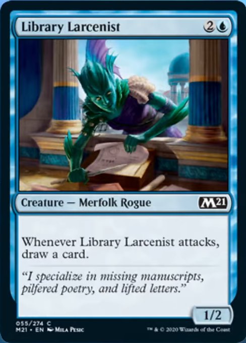 Library Larcenist [Core Set 2021] | Rook's Games and More