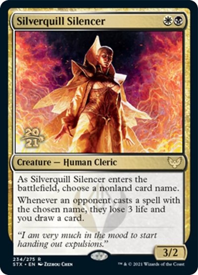 Silverquill Silencer [Strixhaven: School of Mages Prerelease Promos] | Rook's Games and More