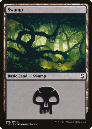 Swamp (301) [Commander 2018] | Rook's Games and More