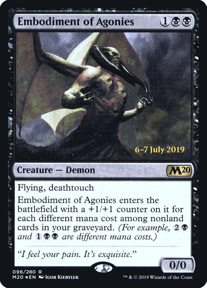 Embodiment of Agonies  [Core Set 2020 Prerelease Promos] | Rook's Games and More
