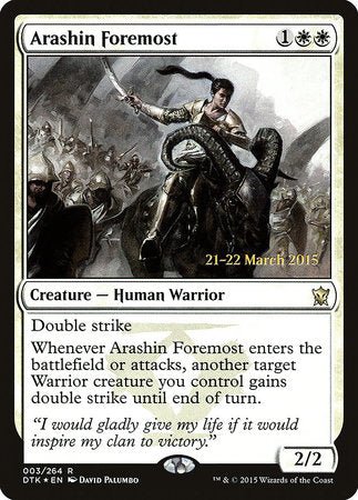 Arashin Foremost [Dragons of Tarkir Promos] | Rook's Games and More