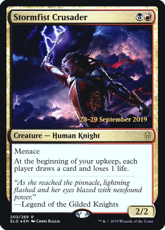 Stormfist Crusader  [Throne of Eldraine Prerelease Promos] | Rook's Games and More