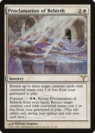 Proclamation of Rebirth [Dissension] | Rook's Games and More