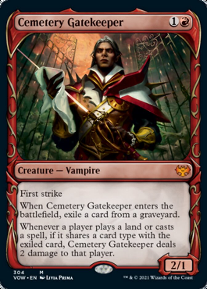 Cemetery Gatekeeper (Showcase Fang Frame) [Innistrad: Crimson Vow] | Rook's Games and More