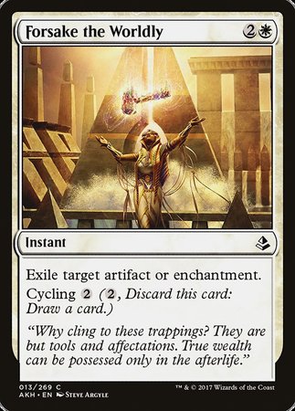 Forsake the Worldly [Amonkhet] | Rook's Games and More