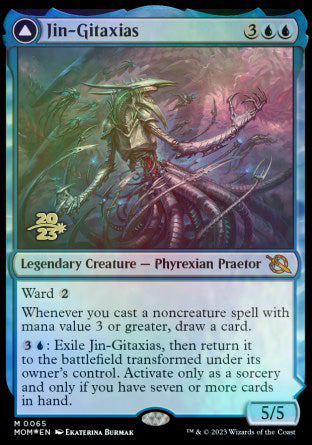 Jin-Gitaxias // The Great Synthesis [March of the Machine Prerelease Promos] | Rook's Games and More