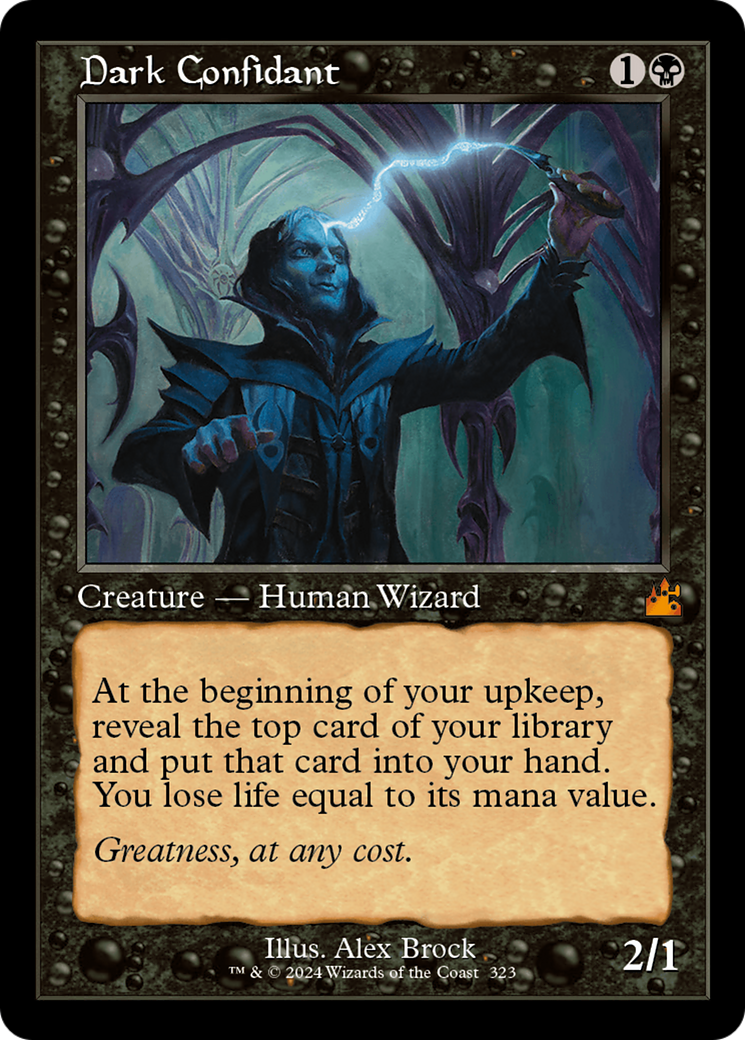 Dark Confidant (Retro Frame) [Ravnica Remastered] | Rook's Games and More