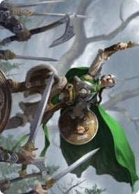 Maja, Bretagard Protector Art Card [Kaldheim: Art Series] | Rook's Games and More