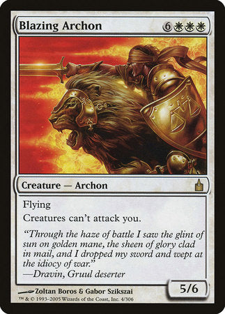 Blazing Archon [Ravnica: City of Guilds] | Rook's Games and More