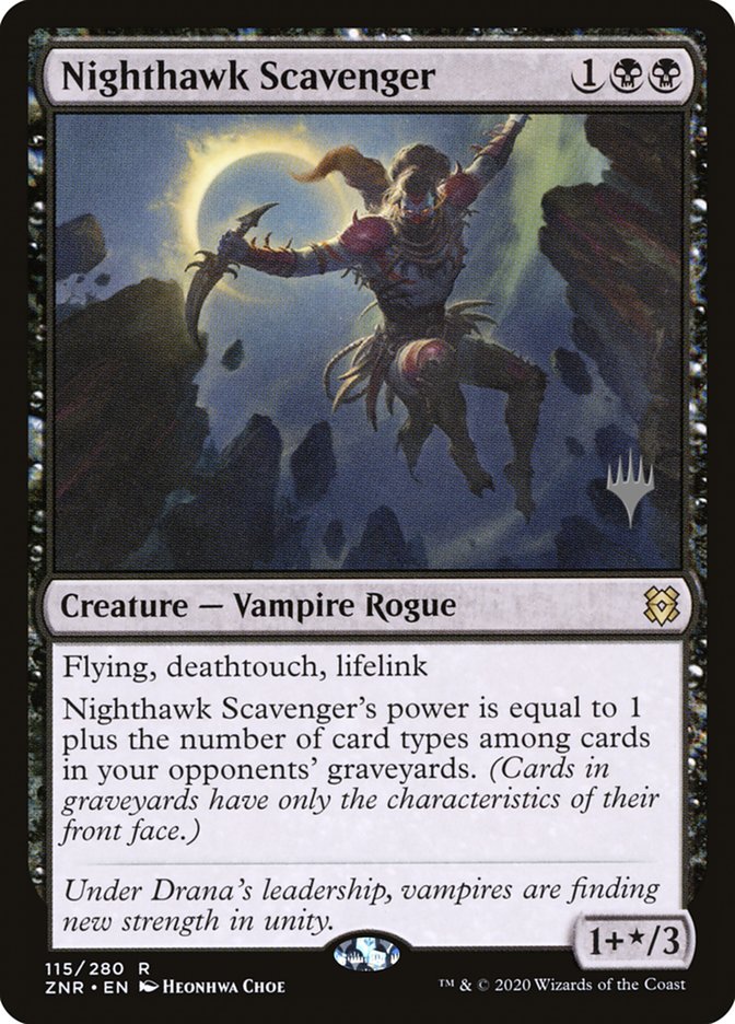 Nighthawk Scavenger (Promo Pack) [Zendikar Rising Promos] | Rook's Games and More