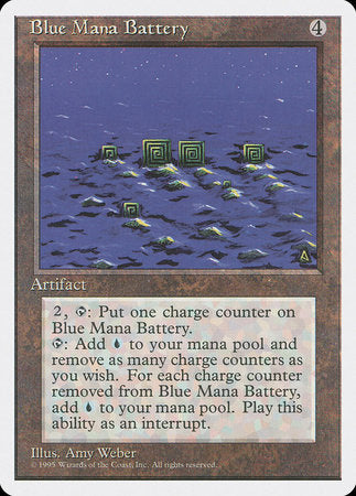 Blue Mana Battery [Fourth Edition] | Rook's Games and More