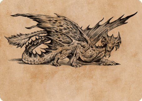 Ancient Brass Dragon Art Card (49) [Commander Legends: Battle for Baldur's Gate Art Series] | Rook's Games and More