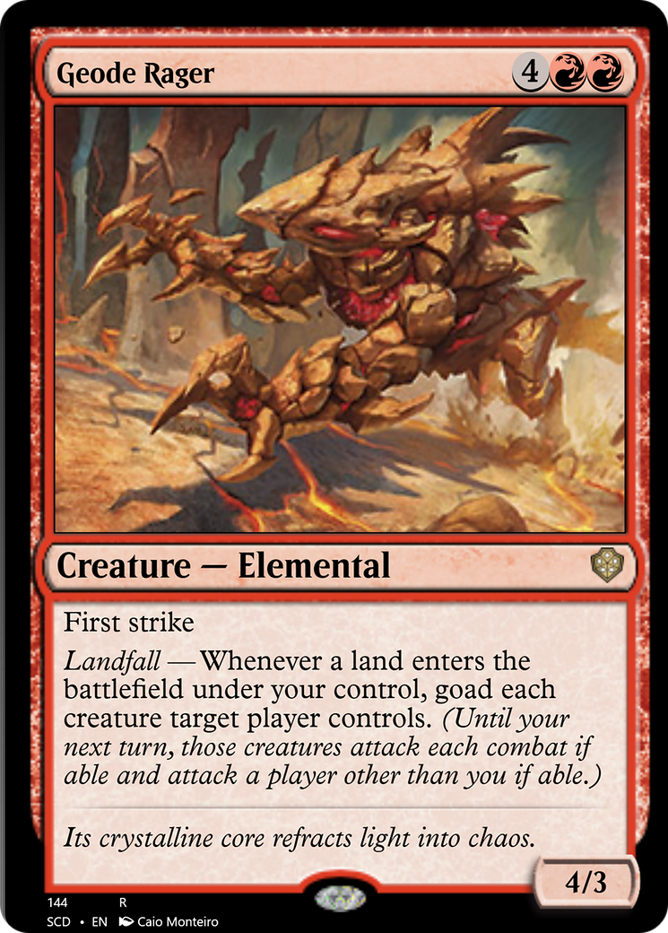 Geode Rager [Starter Commander Decks] | Rook's Games and More