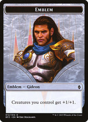 Emblem - Gideon, Ally of Zendikar [Battle for Zendikar Tokens]