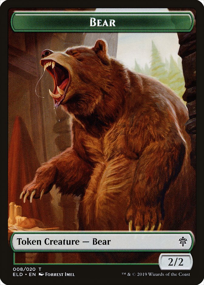 Bear [Throne of Eldraine Tokens] | Rook's Games and More