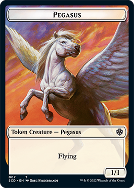Pegasus // Faerie Double-Sided Token [Starter Commander Decks] | Rook's Games and More