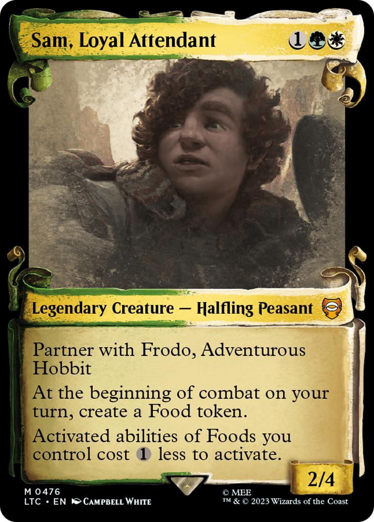 Sam, Loyal Attendant [The Lord of the Rings: Tales of Middle-Earth Commander Showcase Scrolls] | Rook's Games and More