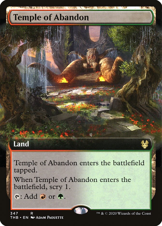 Temple of Abandon (Extended Art) [Theros Beyond Death] | Rook's Games and More