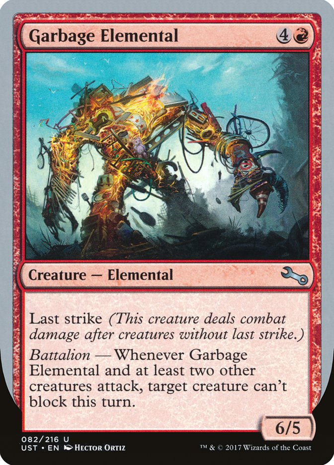 Garbage Elemental (6/5 Creature) [Unstable] | Rook's Games and More