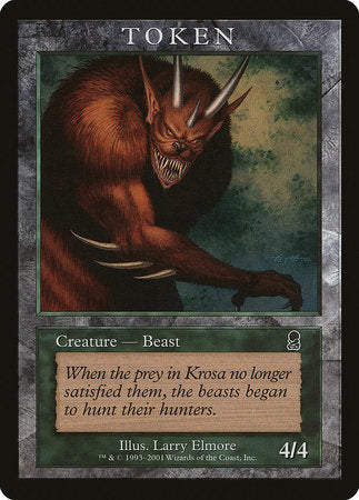 Beast Token (Odyssey) [Magic Player Rewards 2001] | Rook's Games and More
