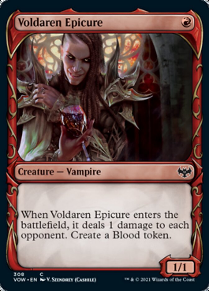 Voldaren Epicure (Showcase Fang Frame) [Innistrad: Crimson Vow] | Rook's Games and More