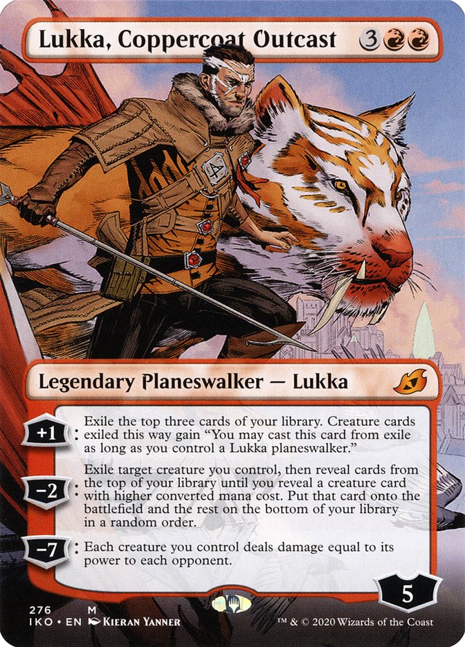 Lukka, Coppercoat Outcast (Borderless) [Ikoria: Lair of Behemoths] | Rook's Games and More