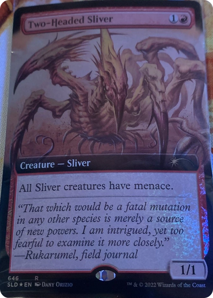 Two-Headed Sliver (Extended Art) [Secret Lair Drop Promos] | Rook's Games and More