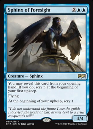 Sphinx of Foresight [Ravnica Allegiance] | Rook's Games and More