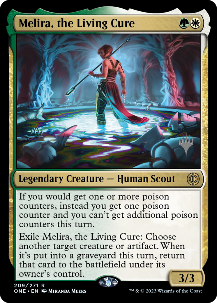 Melira, the Living Cure (Promo Pack) [Phyrexia: All Will Be One Promos] | Rook's Games and More