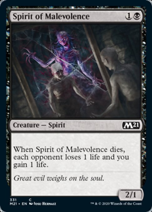 Spirit of Malevolence [Core Set 2021] | Rook's Games and More