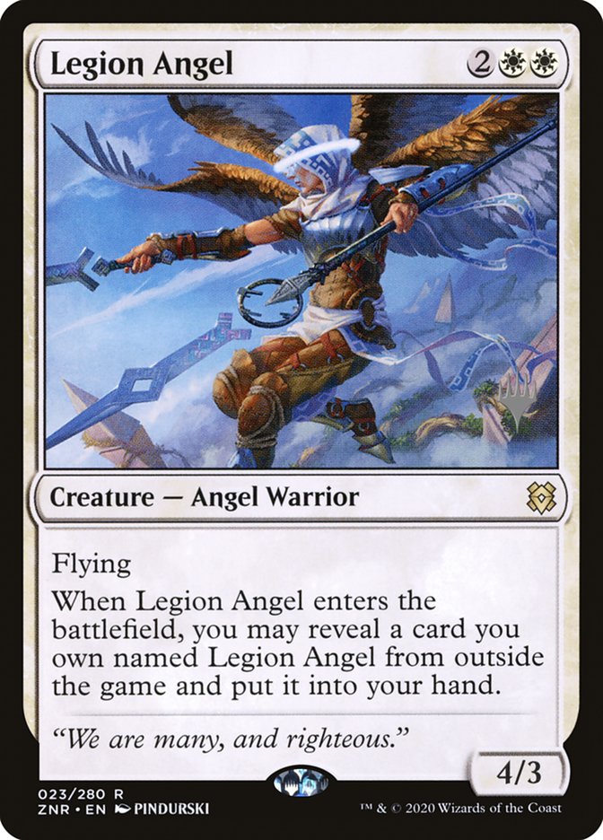 Legion Angel (Promo Pack) [Zendikar Rising Promos] | Rook's Games and More