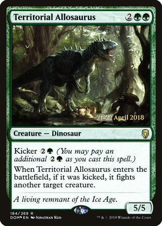 Territorial Allosaurus [Dominaria Promos] | Rook's Games and More
