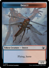 Soldier // Insect Double-Sided Token [March of the Machine Commander Tokens] | Rook's Games and More