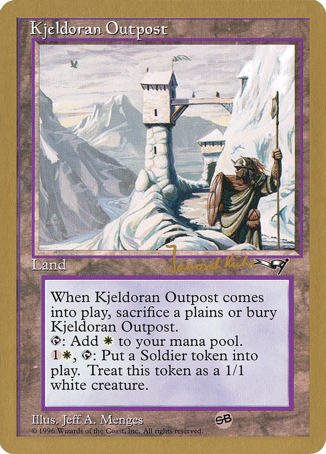 Kjeldoran Outpost (Janosch Kuhn) [World Championship Decks 1997] | Rook's Games and More