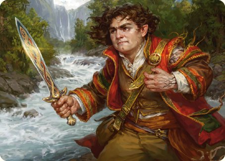 Frodo Baggins Art Card (16/81) [The Lord of the Rings: Tales of Middle-earth Art Series] | Rook's Games and More